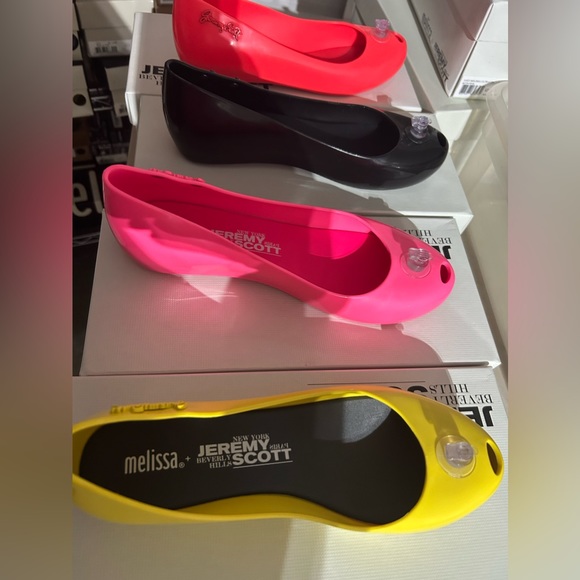 Melissa Jeremy Scott inflatable Aqua blue flats Moschino - Picture 6 of 6